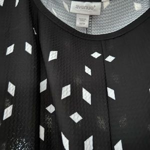 Avenue Black and White Dress